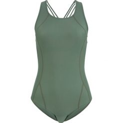 Kostium kąpielowy bonprix zielony. Zielone stroje kąpielowe damskie bonprix, bez wzorów, sportowe. Za 37,99 zł.