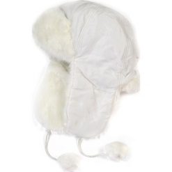 Czapka damska Uszanka Snow queen biała. Białe czapki zimowe damskie Art of Polo. Za 37,60 zł.