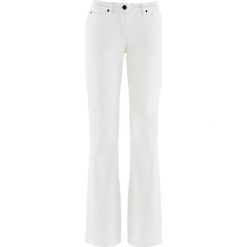 Dżinsy ze stretchem BOOTCUT, bestsellery bonprix biały. Białe jeansy damskie bonprix. Za 84,99 zł.