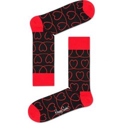 Happy Socks - Skarpety I Love You Gift Box (3-pak). Czerwone skarpetki męskie Happy Socks, bez wzorów, z elastanu. W wyprzedaży za 59,90 zł.