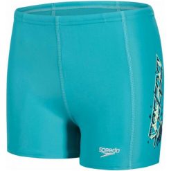 Speedo Kąpielówki Placement Panel Aquashort v3 Junior Jade/Lemon Sorbet/Navy 26. Niebieskie kąpielówki chłopięce marki Speedo, długie. W wyprzedaży za 79,00 zł.