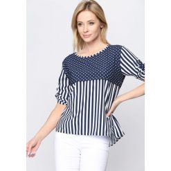 Granatowa Bluzka On Me. Niebieskie bluzki na imprezę Born2be, s. Za 49,99 zł.