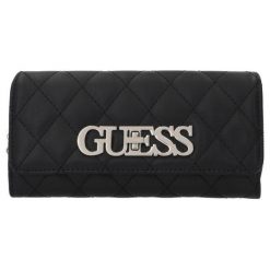 Guess Portfel Damski Czarny. Czarne portfele damskie marki Guess, z aplikacjami. Za 269,00 zł.