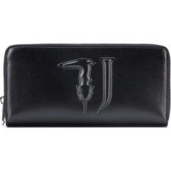 Trussardi Jeans Portfel Czarny. Czarne portfele damskie Trussardi Jeans, bez wzorów, z poliesteru. Za 412,95 zł.