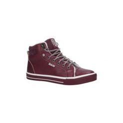 Buty Big Star Bordowe trampki ocieplane sznurowane BB274007. Czerwone trampki i tenisówki damskie marki BIG STAR, bez wzorów, na sznurówki. Za 99,99 zł.