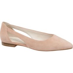 Baleriny damskie 5th Avenue różowe. Różowe baleriny damskie 5th Avenue, bez wzorów, ze skóry, bez obcasa, na obcasie. Za 139,90 zł.
