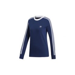 Bluzy adidas Koszulka 3-Stripes. Niebieskie koszulki damskie Adidas, xxs, bez wzorów, bez kołnierzyka. Za 111,30 zł.