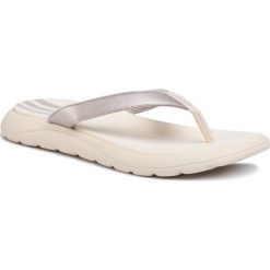 Japonki adidas - Comfort Flip Flop EG2057 Plamet/Linen/Linen. Szare klapki damskie Adidas, z materiału. Za 129,00 zł.