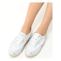 Espadryle damskie: Białe Espadryle Jery