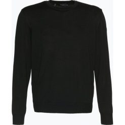 März - Męski sweter z wełny merino, czarny. Czarne swetry klasyczne męskie März, m, z wełny, z klasycznym kołnierzykiem. Za 399,95 zł.