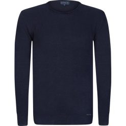 Swetry klasyczne męskie: Sweter „Spikes” w kolorze granatowym