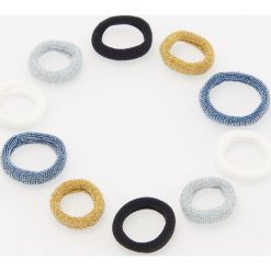 Gumki do włosów 10 pack - Biały. Białe ozdoby do włosów Reserved. Za 12,99 zł.