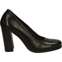 Czółenka - 9388 NERO150. Czarne buty ślubne damskie Venezia, ze skóry. Za 199,00 zł.