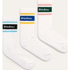 Dickies - Skarpety (3-Pack). Białe skarpetki męskie Dickies, bez wzorów, z elastanu. W wyprzedaży za 59,90 zł.