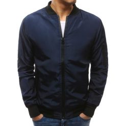 Kurtki męskie bomber: Kurtka męska bomber jacket granatowa (tx2171)