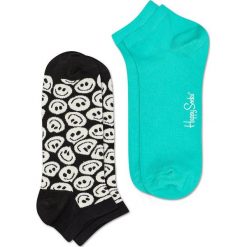 Happy Socks - Stopki Twisted Smile. Niebieskie skarpetki damskie marki Happy Socks, z elastanu. W wyprzedaży za 37,90 zł.