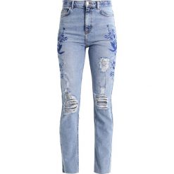 Jeansy damskie: Topshop Tall Jeansy Straight Leg middenim