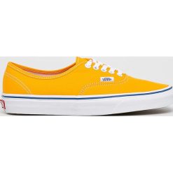 Vans - Tenisówki. Pomarańczowe trampki męskie Vans, bez wzorów, z gumy, na sznurówki. W wyprzedaży za 199,90 zł.