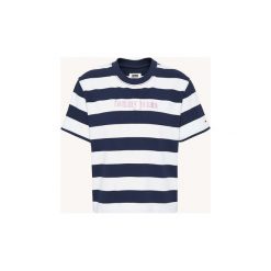 T-shirty z krótkim rękawem Tommy Jeans DW0DW06716 STRIPE TEE. Niebieskie t-shirty damskie Tommy Jeans, s, bez wzorów, z jeansu, bez kołnierzyka. Za 153,07 zł.