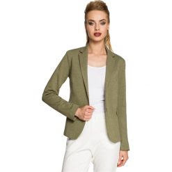 VIOLET Żakiet z bawełny - khaki. Żółte żakiety damskie marki Moe, z bawełny. Za 199,00 zł.