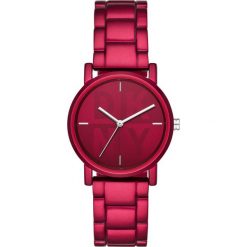 DKNY - Zegarek NY2855. Czerwone zegarki damskie DKNY, ze stali. Za 669,90 zł.