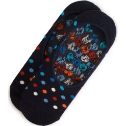 Skarpety Stopki Unisex HAPPY SOCKS - DOT06-6000 Granatowy Kolorowy. Niebieskie skarpetki damskie Happy Socks, bez wzorów, z elastanu. Za 32,90 zł.