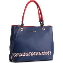 Torebka MONNARI - BAG2560-013 Navy With Red. Niebieskie torebki klasyczne damskie marki Monnari, ze skóry ekologicznej. W wyprzedaży za 199,00 zł.