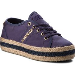 Espadryle NAPAPIJRI - Hope 16738583 Blue Marine N65. Niebieskie espadryle damskie Napapijri, bez wzorów, z tworzywa sztucznego, bez obcasa, na koturnie. W wyprzedaży za 179,00 zł.