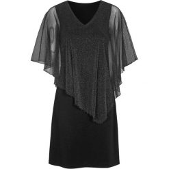 Cellbes Sukienka czarny kolor srebra female czarny/szary 54/56. Szare sukienki damskie Cellbes, na imprezę, bez wzorów, z dżerseju, eleganckie, z asymetrycznym kołnierzem, bez rękawów, asymetryczne. W wyprzedaży za 135,00 zł.