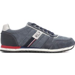 Niebieskie Buty Sportowe Disjointly. Niebieskie buty sportowe męskie Born2be, z tkaniny, na sznurówki. Za 99,99 zł.