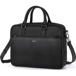 Torba na laptop Solier S34 Longford czarna - Czarny. Czarne torby na laptopa Solier, w paski. Za 199,99 zł.