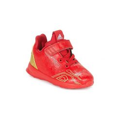 Buty Dziecko adidas RAPIDARUN AVENGERS C. Czerwone trampki dziewczęce Adidas, z motywem z bajki, bez zapięcia. Za 164,30 zł.