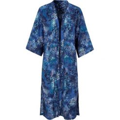 Cellbes Długie kimono w niebieskie wzory niebieski we wzory female niebieski/ze wzorem 58/60. Niebieskie bluzki damskie Cellbes, bez wzorów, z tkaniny, bez kołnierzyka, z długim rękawem. Za 209,00 zł.