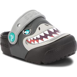 Sandały chłopięce: Klapki CROCS – Fun Lab Lights Clog K 205000 Black
