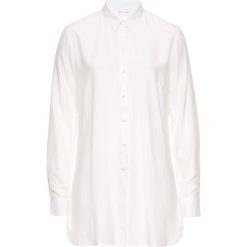 Długa bluzka bonprix biel wełny. Czarne bluzki longsleeves marki Pakamera, z tiulu, eleganckie. Za 79,99 zł.