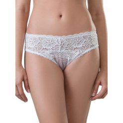 Stringi w kolorze białym. Białe stringi damskie marki Valea, s, w koronkowe wzory, z koronki. W wyprzedaży za 39,95 zł.