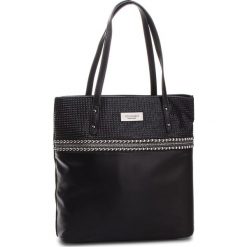 Torebka MONNARI - BAG9320-020 Black. Brązowe torebki klasyczne damskie marki Monnari, w paski, z materiału, średnie. W wyprzedaży za 199,00 zł.
