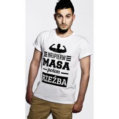 Koszulka Rzeżba!. Szare koszulki męskie Pakamera, m, bez wzorów, z bawełny, bez kołnierzyka, bez rękawów. Za 79,00 zł.