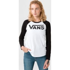 Vans Flying V Koszulka Biały. Białe koszulki damskie Vans, s, z nadrukiem, z bawełny, bez kołnierzyka, z długim rękawem. Za 152,95 zł.