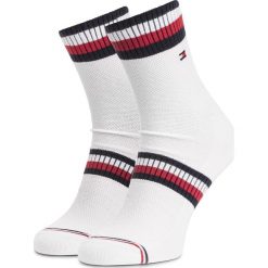 Zestaw 2 par wysokich skarpet męskich TOMMY HILFIGER - 392025001 White 300. Białe skarpetki męskie TOMMY HILFIGER, bez wzorów, z elastanu. Za 44,99 zł.
