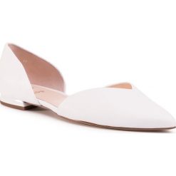 Baleriny HÖGL - 9-100000 White 0200. Białe baleriny damskie HÖGL, bez wzorów, ze skóry, bez obcasa. Za 529,00 zł.