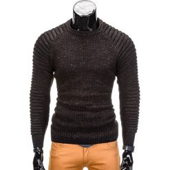 Swetry męskie: SWETER MĘSKI E104 – CZARNY