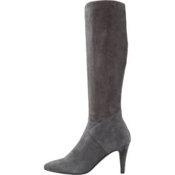 KIOMI Kozaki grey. Szare buty zimowe damskie KIOMI, z materiału. W wyprzedaży za 188,55 zł.