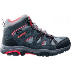 Buty trekkingowe damskie: Hi-tec Buty Damskie Raposo Mid Wp Dark Grey/Shiny Pink/Light Grey r. 39 (84528)