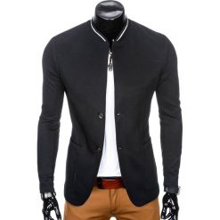 Marynarki męskie: MARYNARKA MĘSKA CASUAL M84 – CZARNA