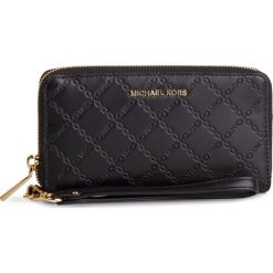Duży Portfel Damski MICHAEL MICHAEL KORS - Wristlets 32S9GFDE7Y Black. Czarne portfele damskie marki MICHAEL Michael Kors, bez wzorów, ze skóry. Za 559,00 zł.