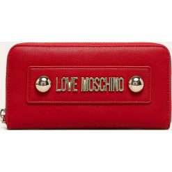Love Moschino - Portfel. Czerwone portfele damskie Love Moschino, bez wzorów, ze skóry ekologicznej. W wyprzedaży za 319,90 zł.