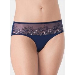 Figi: Pełne figi "Jasmin Florale" w kolorze granatowym