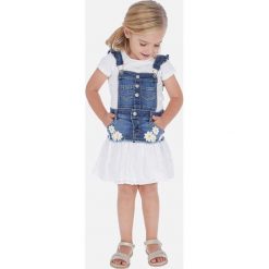 Mayoral - Spódnica dziecięca 92-134 cm. Niebieskie spódniczki dziewczęce Mayoral, z aplikacjami, z elastanu, mini, rozkloszowane. Za 156,90 zł.