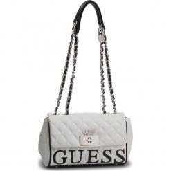 Torebka GUESS - HWVY71 75180 WML. Białe torebki klasyczne damskie Guess, z aplikacjami, ze skóry ekologicznej. Za 629,00 zł.